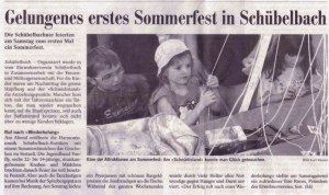 Pressebericht Sommerfest 2011