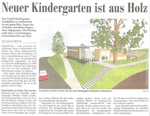Pressebericht Neuer Kindergarten